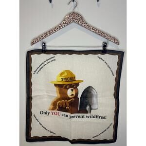 Vintage Smokey the Bear Only You Can Prevent Wild Fires Bandana Handkerchief